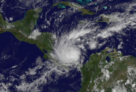 Hurricane Otto nears the coasts of Nicaragua and Costa Rica